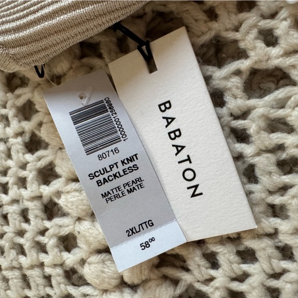 Babaton Ribbed Cream Sculpting Halter Top - Picture 4 of 4